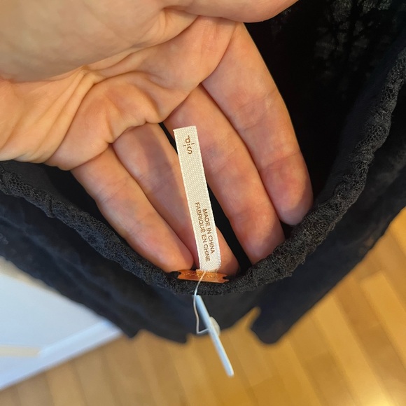 NWT Free People Cherie Lace Underwire Black Midi Dress - Picture 10 of 11